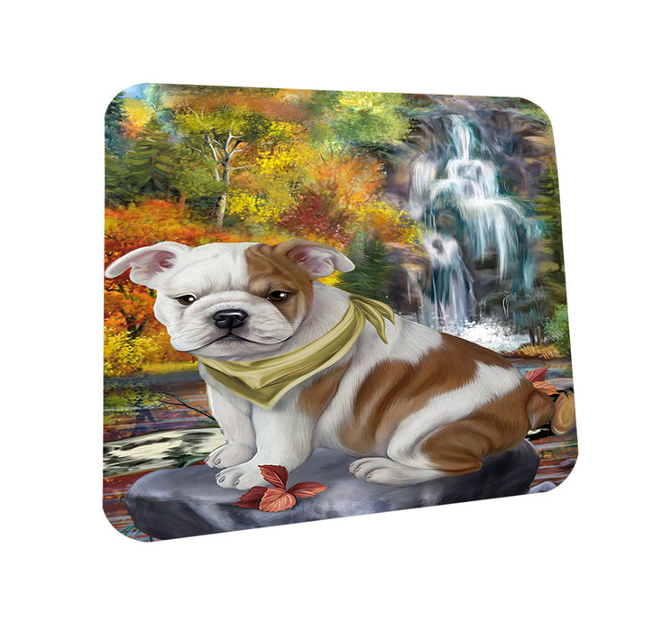 Scenic Waterfall Bulldog Coasters Set of 4 CST50122