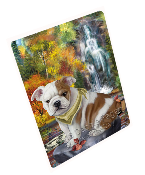Scenic Waterfall Bulldog Cutting Board C54513