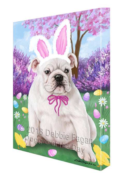 Bulldog Easter Holiday Canvas Wall Art CVS57333