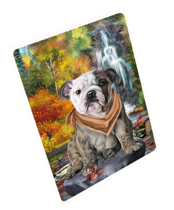Scenic Waterfall Bulldog Cutting Board C54516