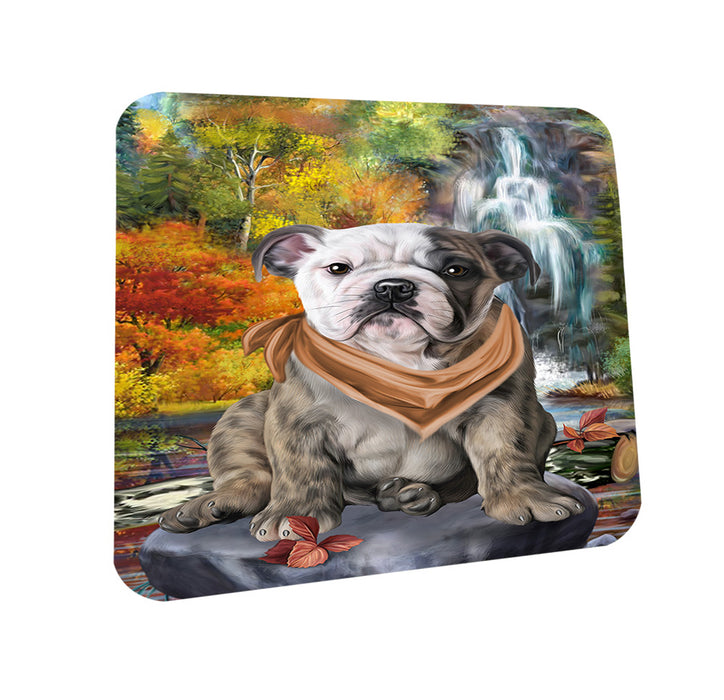 Scenic Waterfall Bulldog Coasters Set of 4 CST50123