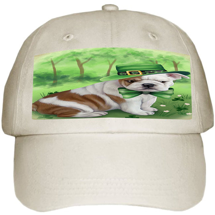 St. Patricks Day Irish Portrait Bulldog Ball Hat Cap HAT49995
