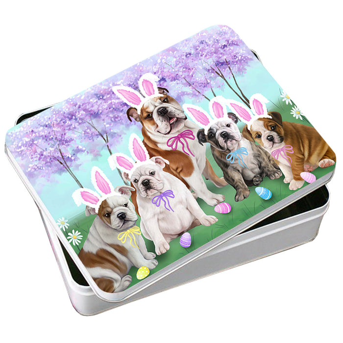 Bulldog Easter Holiday Photo Storage Tin PITN49081