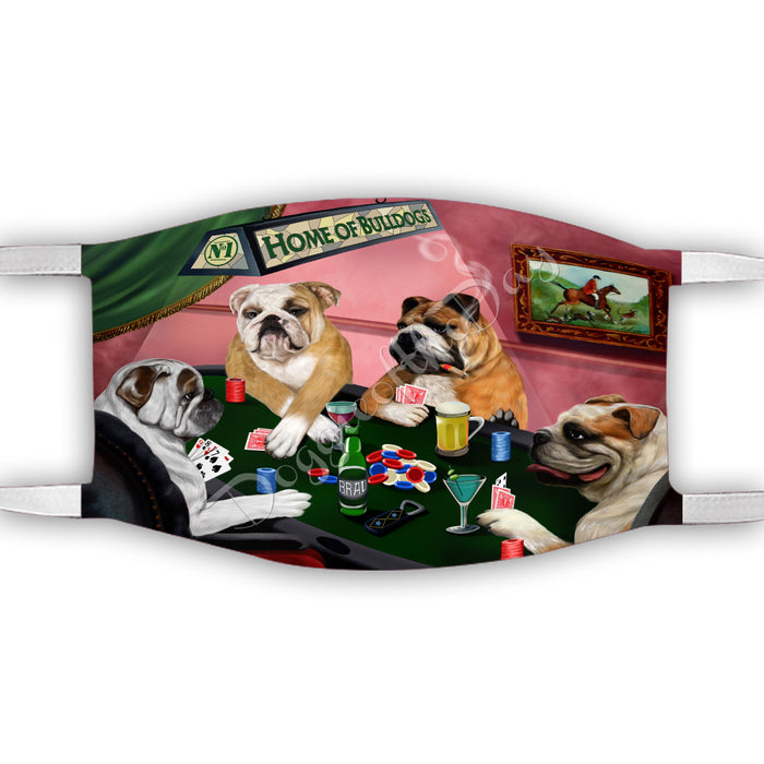 Home of Bulldogs Playing Poker Face Mask FM49777