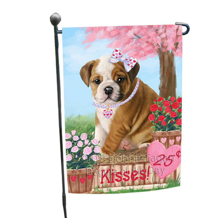 Rosie 25 Cent Kisses Bulldog Garden Flag GFLG56969