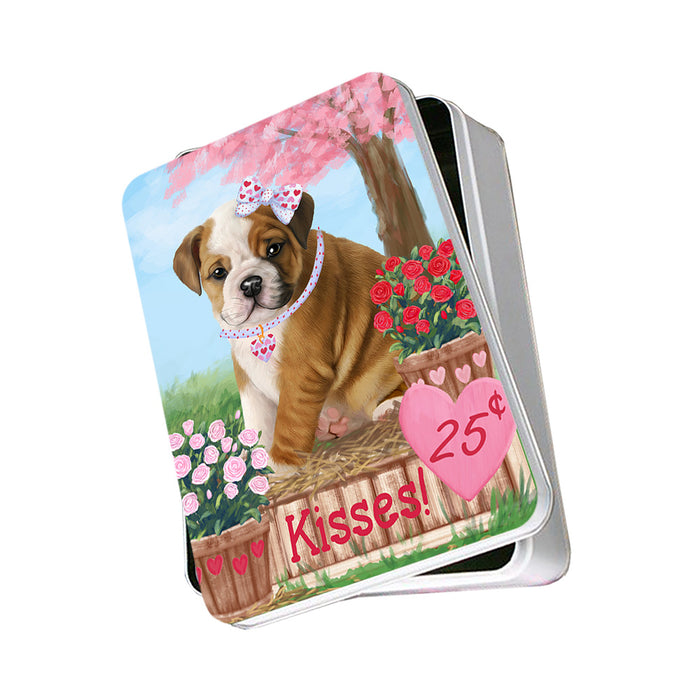 Rosie 25 Cent Kisses Bulldog Photo Storage Tin PITN56364