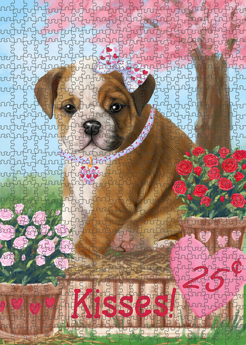 Rosie 25 Cent Kisses Bulldog Puzzle with Photo Tin PUZL93884