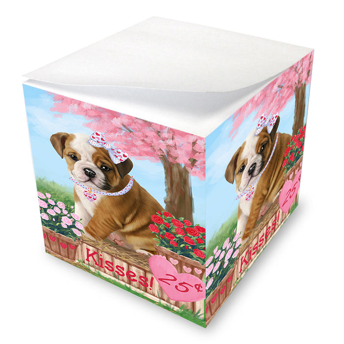 Rosie 25 Cent Kisses Bulldog Note Cube NOC54493