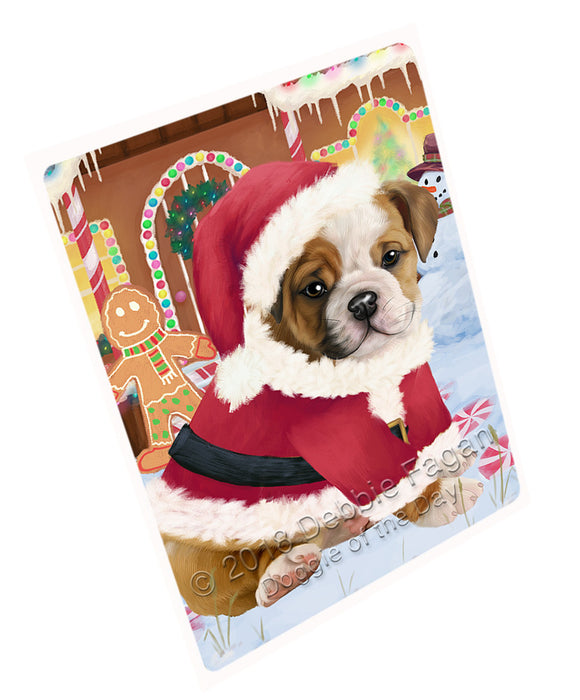Christmas Gingerbread House Candyfest Bulldog Blanket BLNKT125400