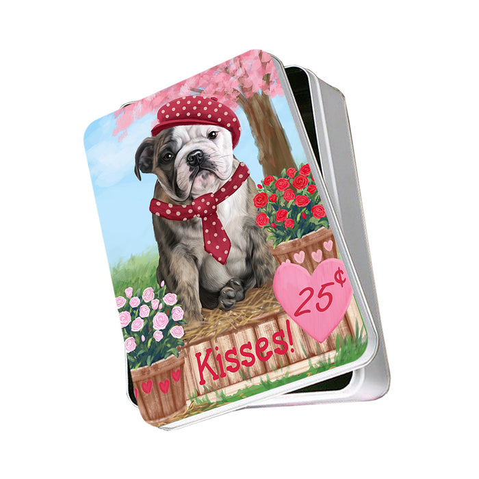 Rosie 25 Cent Kisses Bulldog Photo Storage Tin PITN56365