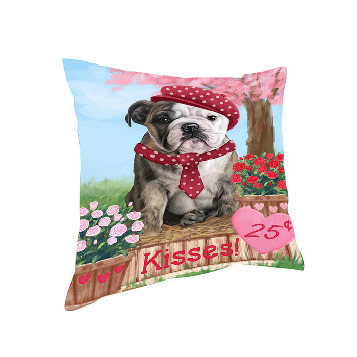 Rosie 25 Cent Kisses Bulldog Pillow PIL79980
