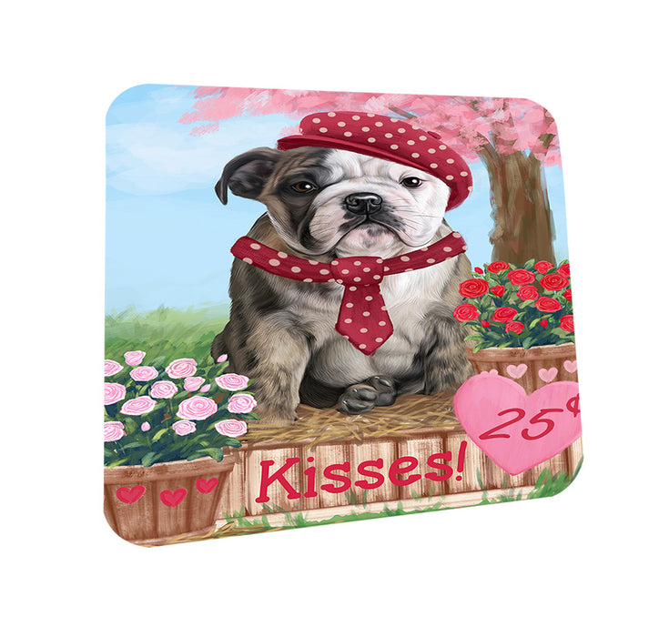 Rosie 25 Cent Kisses Bulldog Coasters Set of 4 CST56380