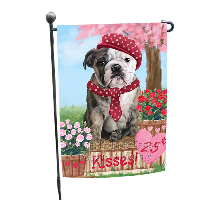 Rosie 25 Cent Kisses Bulldog Garden Flag GFLG56970