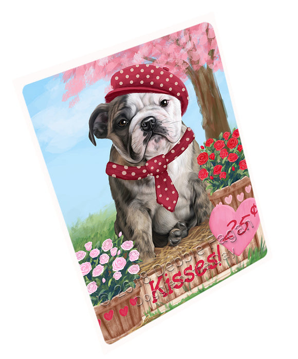 Rosie 25 Cent Kisses Bulldog Magnet MAG74405 (Small 5.5" x 4.25")
