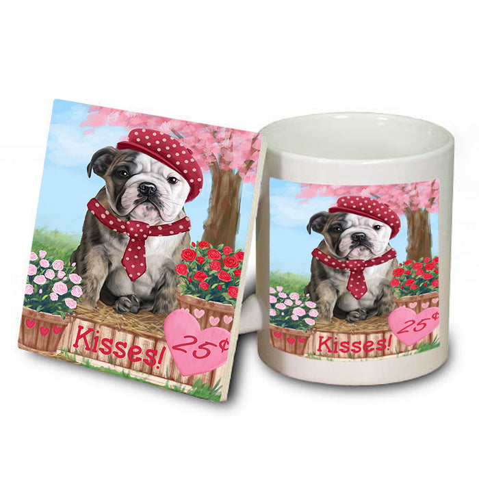 Rosie 25 Cent Kisses Bulldog Mug and Coaster Set MUC56414