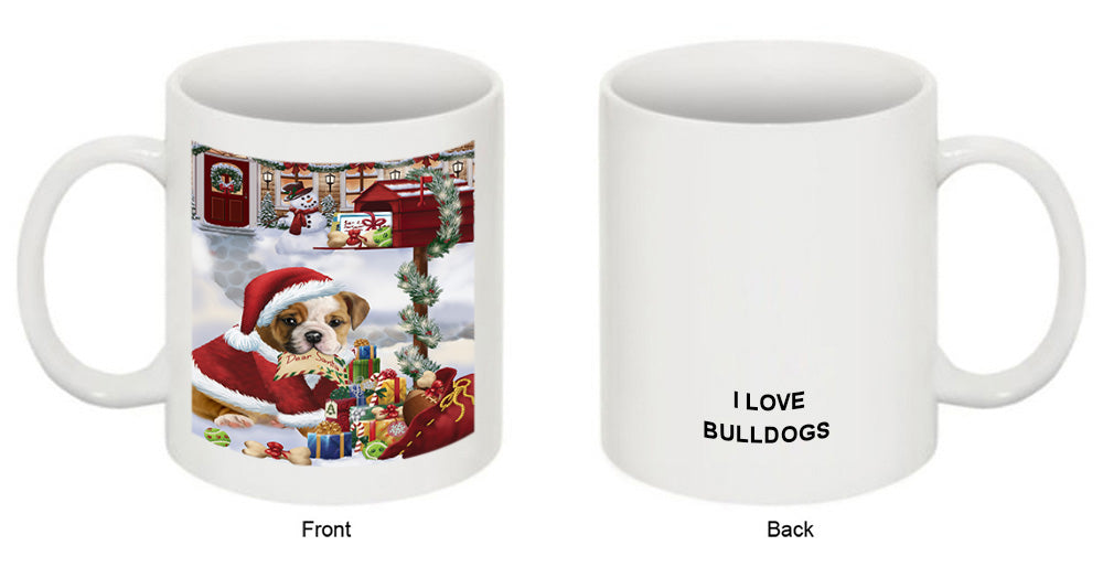 Bulldog Dear Santa Letter Christmas Holiday Mailbox Coffee Mug MUG49278