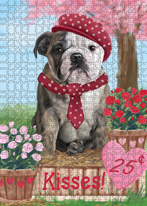 Rosie 25 Cent Kisses Bulldog Puzzle with Photo Tin PUZL93888