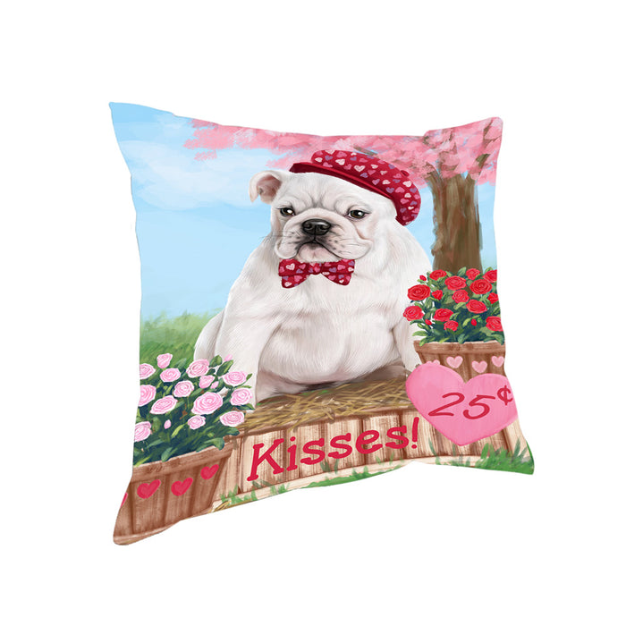 Rosie 25 Cent Kisses Bulldog Pillow PIL79984