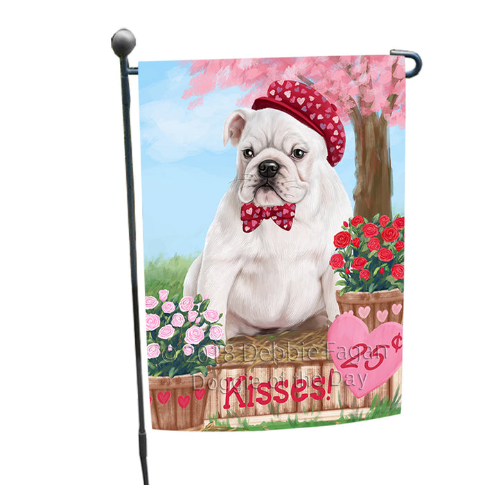Rosie 25 Cent Kisses Bulldog Garden Flag GFLG56971