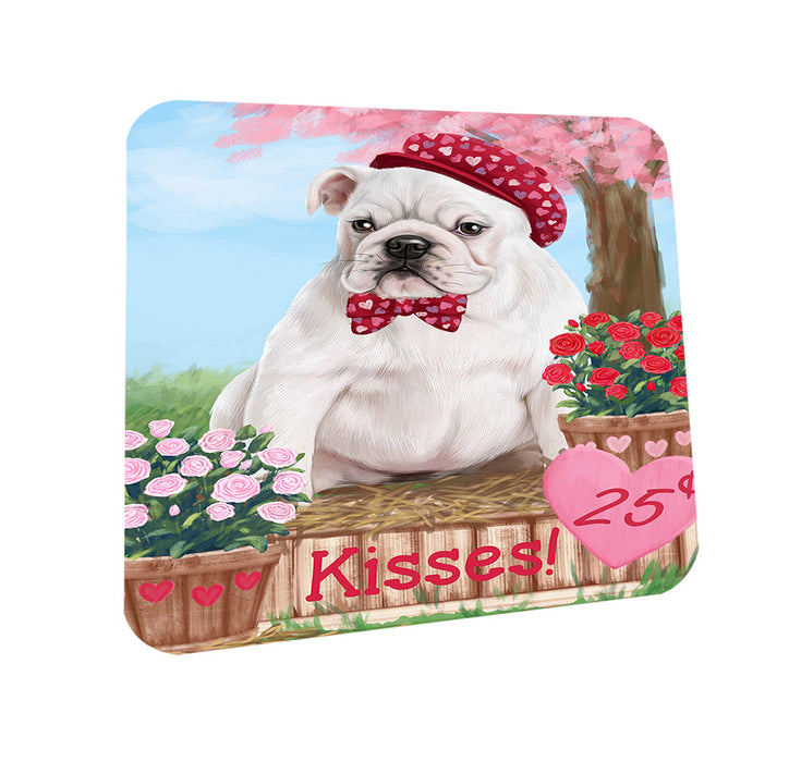 Rosie 25 Cent Kisses Bulldog Coasters Set of 4 CST56381