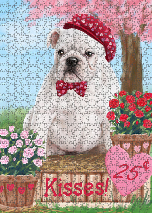 Rosie 25 Cent Kisses Bulldog Puzzle with Photo Tin PUZL93892