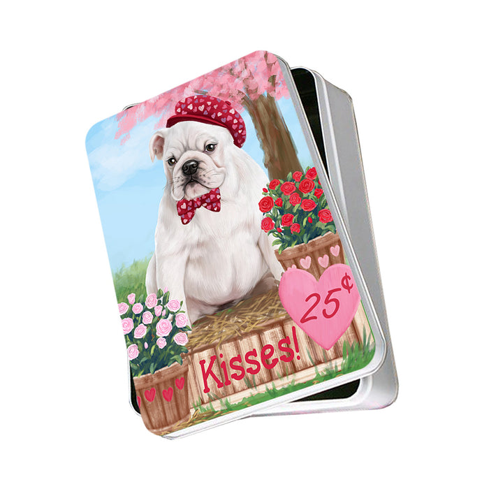 Rosie 25 Cent Kisses Bulldog Photo Storage Tin PITN56366