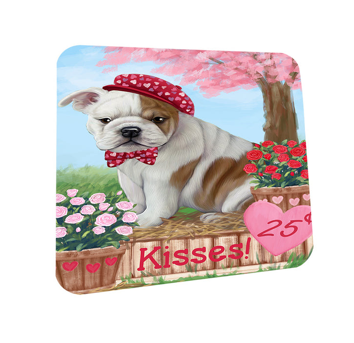Rosie 25 Cent Kisses Bulldog Coasters Set of 4 CST56382