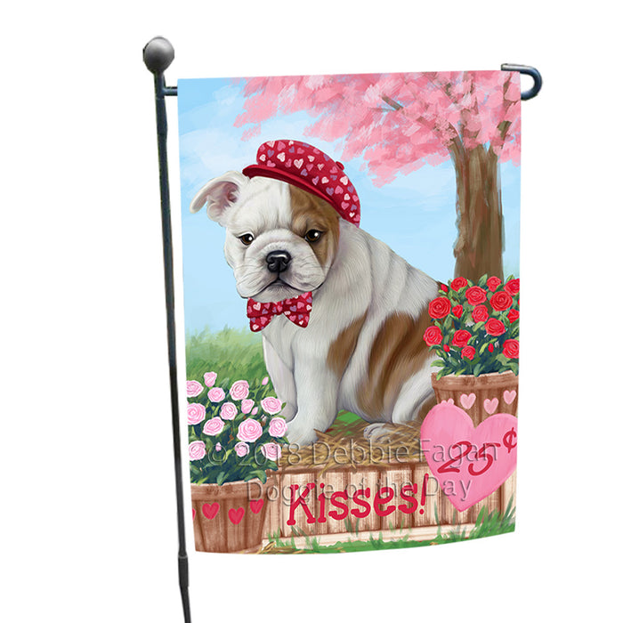 Rosie 25 Cent Kisses Bulldog Garden Flag GFLG56972