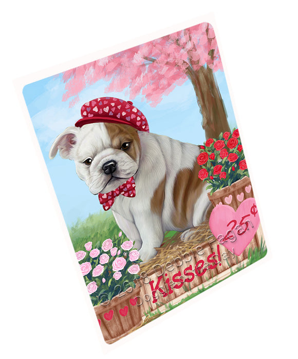 Rosie 25 Cent Kisses Bulldog Magnet MAG74411 (Small 5.5" x 4.25")