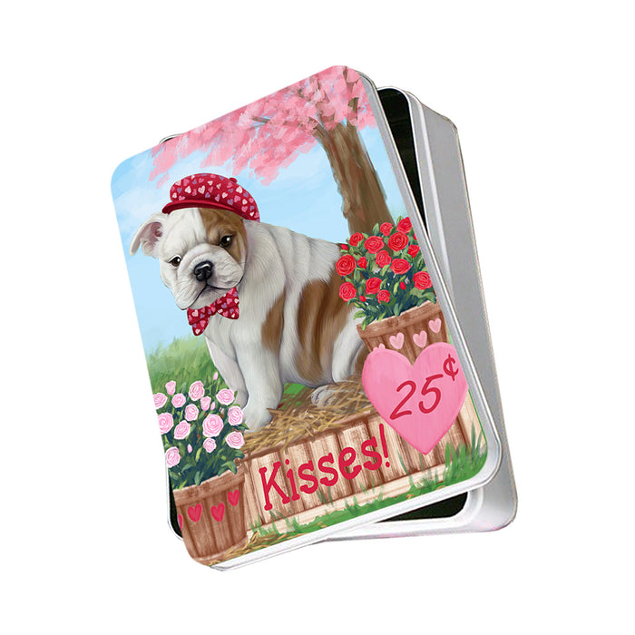 Rosie 25 Cent Kisses Bulldog Photo Storage Tin PITN56367