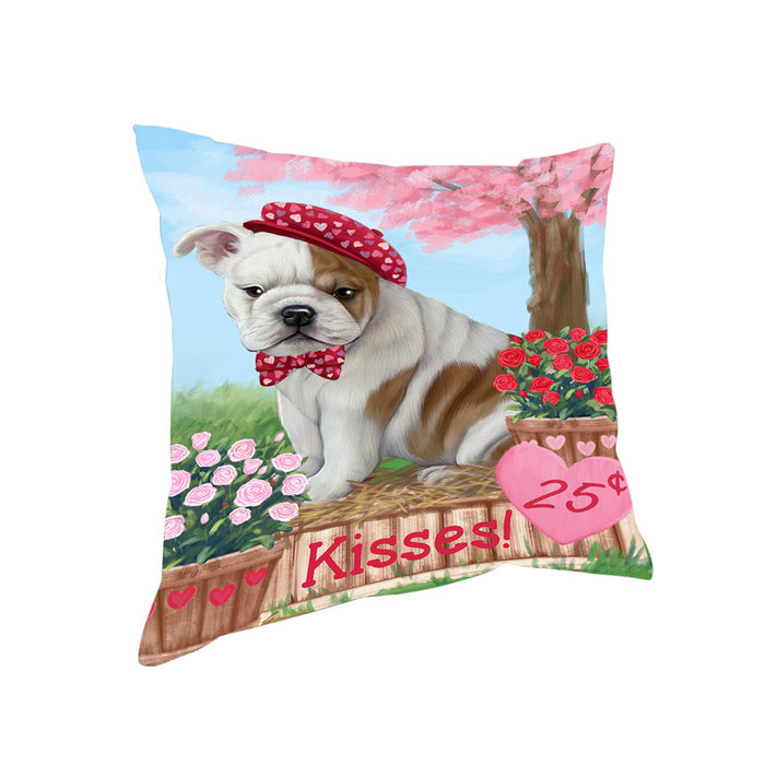 Rosie 25 Cent Kisses Bulldog Pillow PIL79988