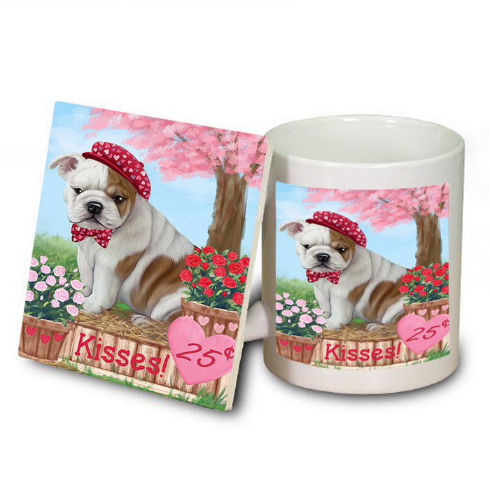 Rosie 25 Cent Kisses Bulldog Mug and Coaster Set MUC56416