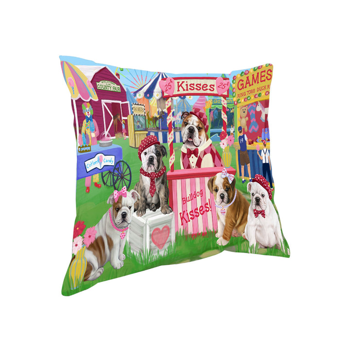 Carnival Kissing Booth Bulldogs Pillow PIL79416