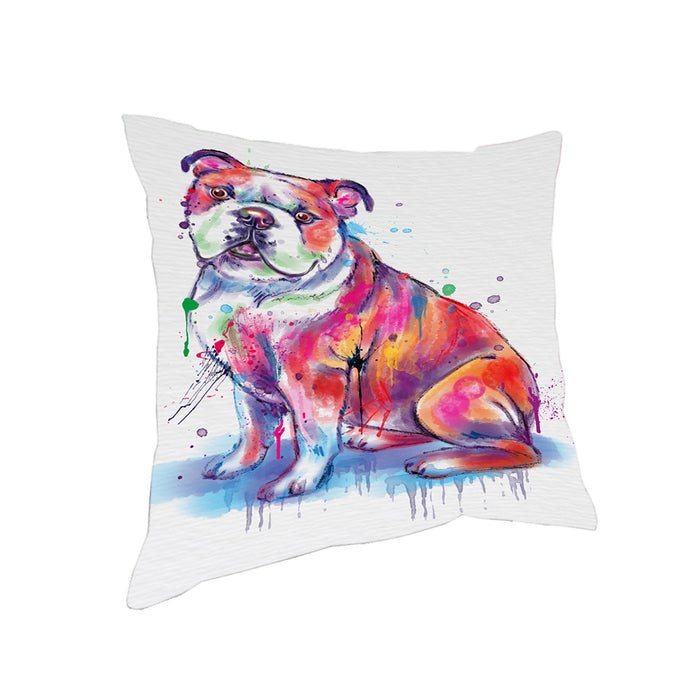 Watercolor Bulldog Pillow PIL83212