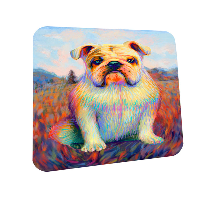 Mystic Blaze Bulldog Coasters Set of 4 CST53535