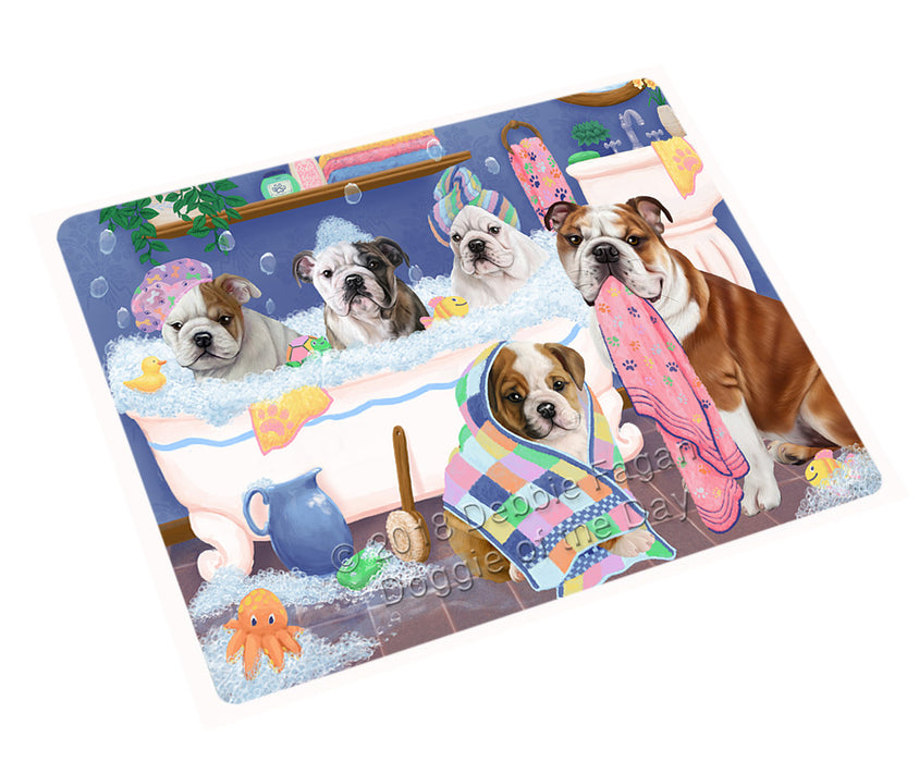 Rub A Dub Dogs In A Tub Bulldogs Cutting Board C75462