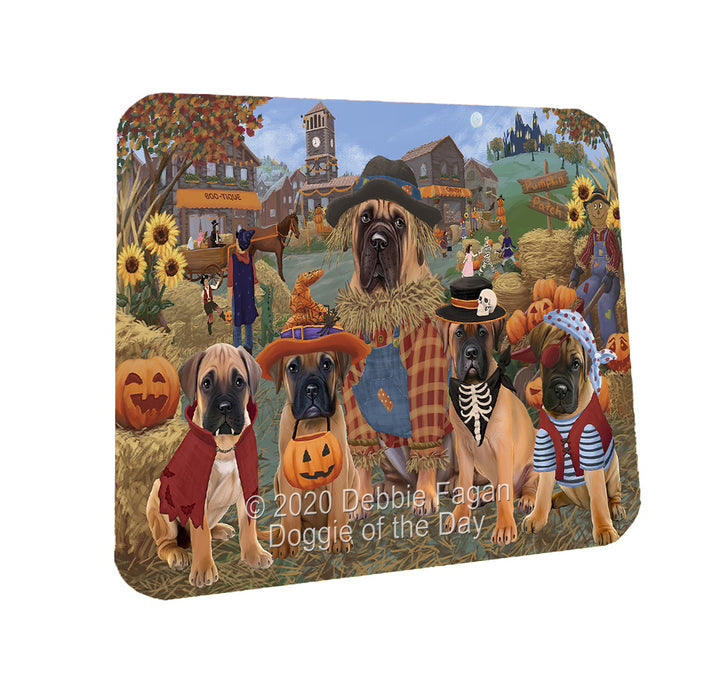 Halloween 'Round Town Bullmastiff Dogs Coasters Set of 4 CSTA57923