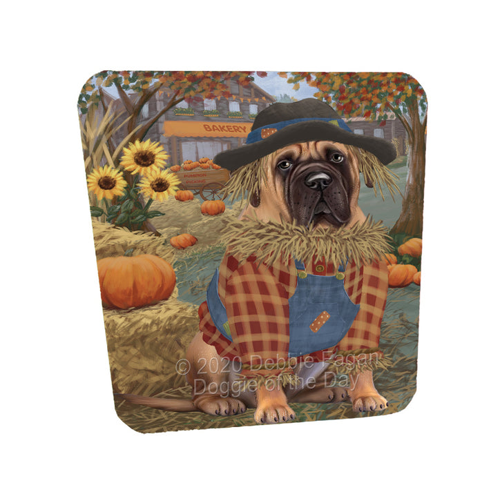 Halloween 'Round Town Bullmastiff Dogs Coasters Set of 4 CSTA57850