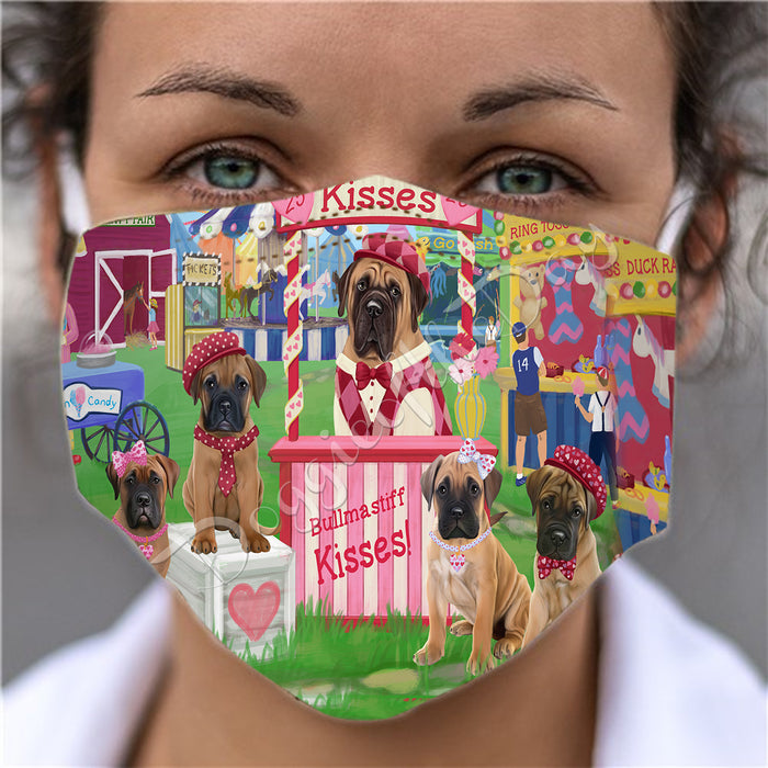 Carnival Kissing Booth Bullmastiff Dogs Face Mask FM48031
