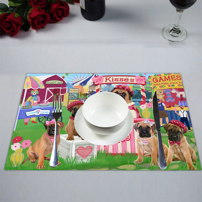 Carnival Kissing Booth Bullmastiff Dogs Placemat