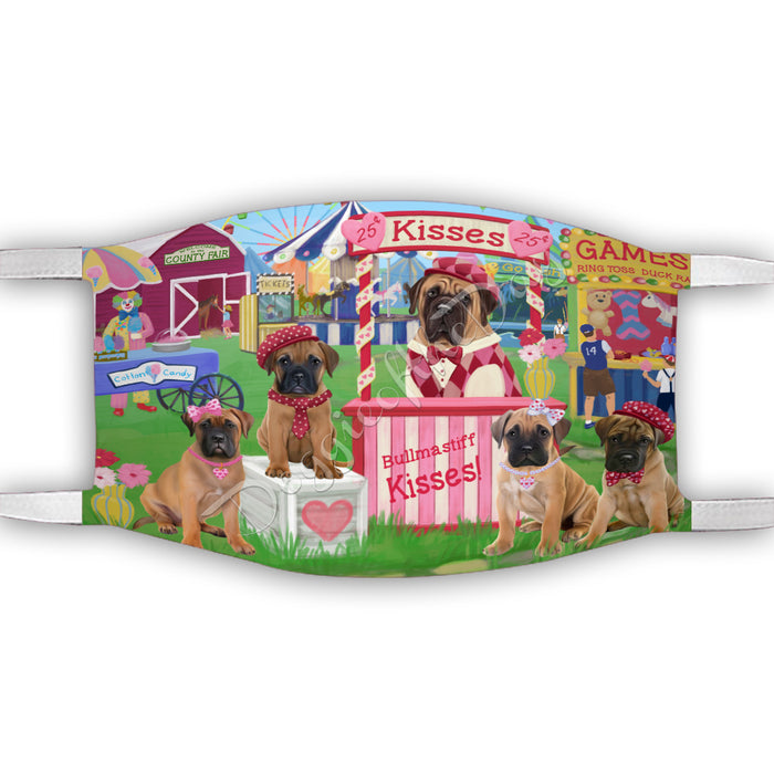 Carnival Kissing Booth Bullmastiff Dogs Face Mask FM48031