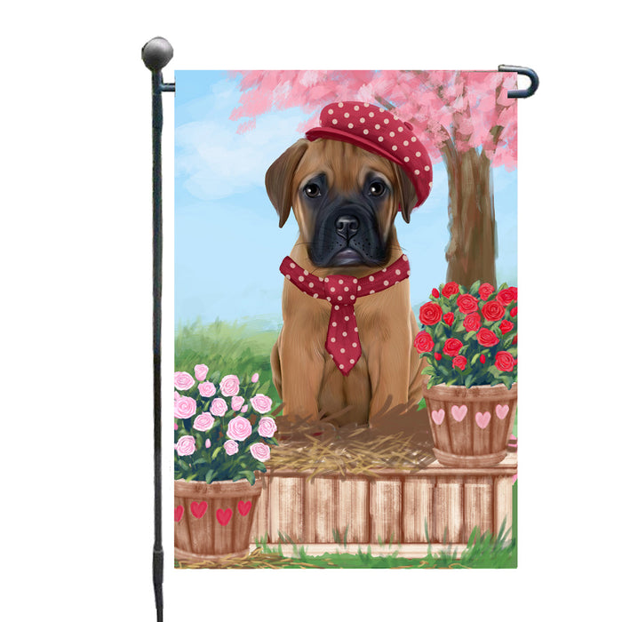 Personalized Rosie 25 Cent Kisses Bullmastiff Dog Custom Garden Flag GFLG64676