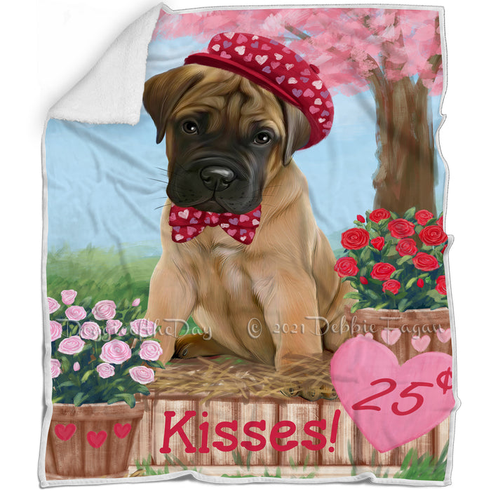 Rosie 25 Cent Kisses Bullmastiff Dog Blanket BLNKT127263
