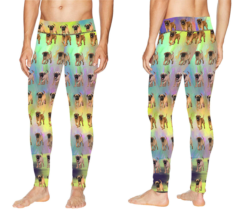 Paradise Wave Bullmastiff Dogs All Over Print Meggings