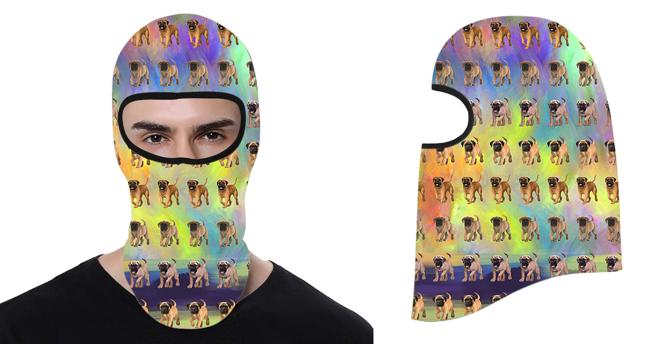 Paradise Wave Bullmastiff Dogs All Over Print Balaclava Ski Mask