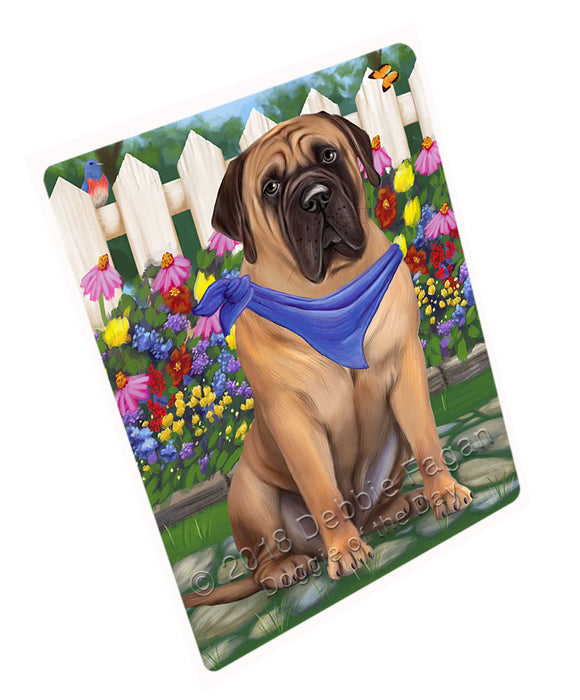Spring Floral Bulldog Tempered Cutting Board C53343