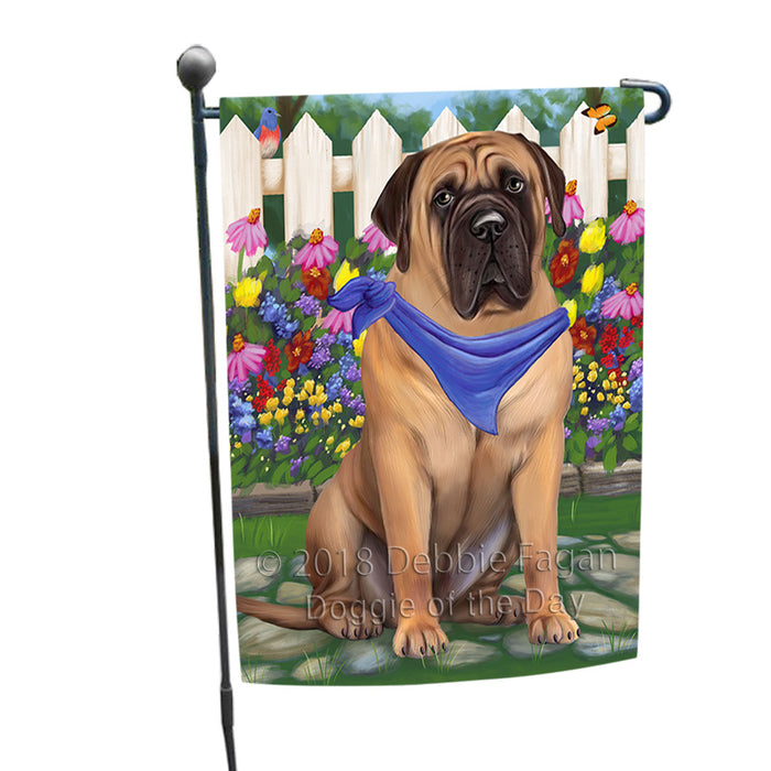 Spring Dog House Bullmastiff Dog Garden Flag GFLG49655