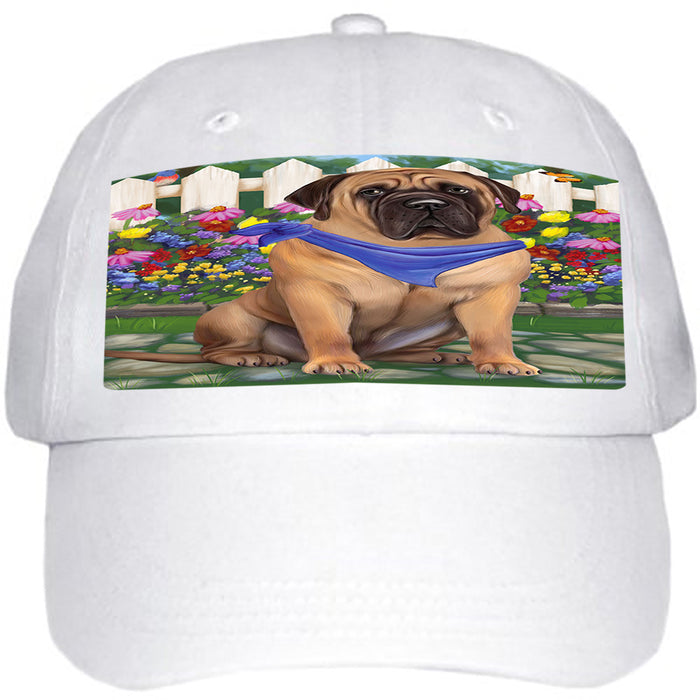 Spring Floral Bullmastiff Dog Ball Hat Cap HAT53211
