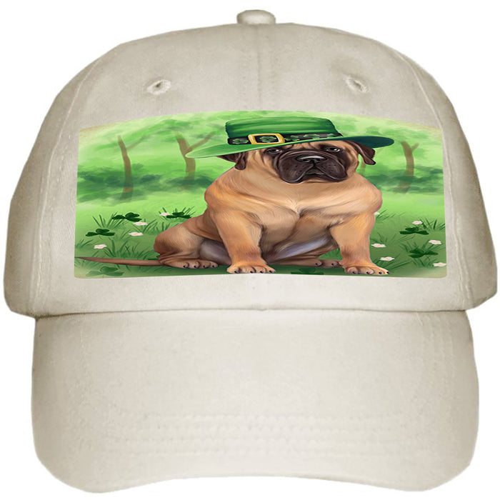 St. Patricks Day Irish Portrait Bullmastiff Dog Ball Hat Cap HAT49998