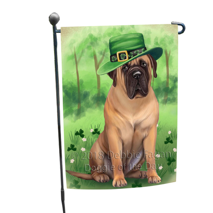 St. Patricks Day Irish Portrait Bullmastiff Dog Garden Flag GFLG48664